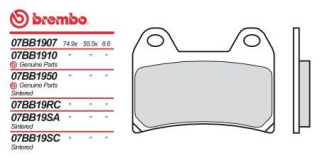 BREMBO brzdové dosky moto 07BB19SA