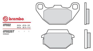 BREMBO brzdové dosky moto 07022