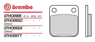 BREMBO brzdové dosky moto 07HO0906
