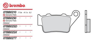 BREMBO brzdové dosky moto 07BB02SX