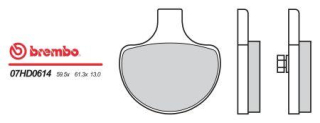 BREMBO brzdové dosky moto 07HD0614