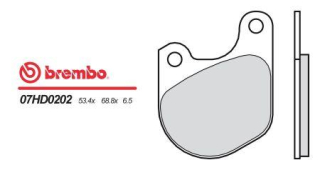 BREMBO brzdové dosky moto 07HD0202