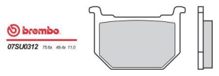BREMBO brzdové dosky moto 07SU0312
