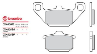 BREMBO brzdové dosky moto 07KA08SA