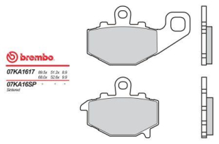 BREMBO brzdové dosky moto 07KA16SP