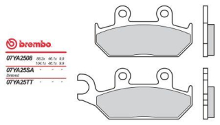 BREMBO brzdové dosky moto 07YA25SA