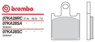 BREMBO brzdové dosky moto 07KA28SA