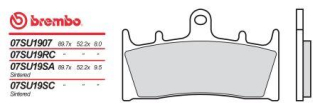 BREMBO brzdové dosky moto 07SU19SA