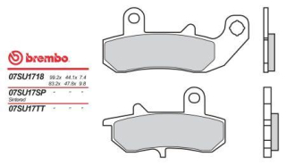 BREMBO brzdové dosky moto 07SU17SP