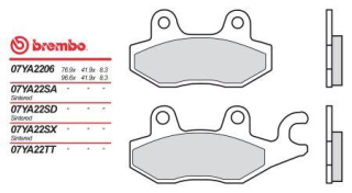 BREMBO brzdové dosky moto 07YA22SA