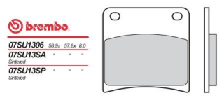 BREMBO brzdové dosky moto 07SU13SA