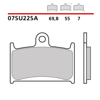 BREMBO brzdové dosky moto 07SU22SA