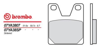 BREMBO brzdové dosky moto 07YA38SP