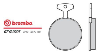 BREMBO brzdové dosky moto 07YA0207