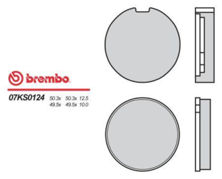 BREMBO brzdové dosky moto 07KS0124
