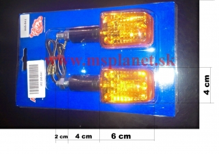 Mini smerovky (pár), dlhé, čierna