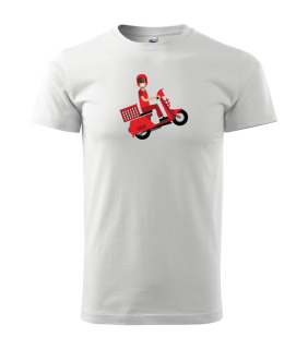 Pánske tričko s moto motívom Skúter