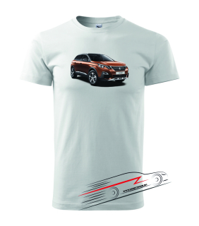 Pánske tričko s motívom 067 Peugeot 3008