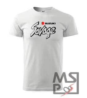 Pánske tričko MSP moto motív Suzuki Savage