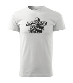 Pánske tričko s moto motívom 96 Kostlivec