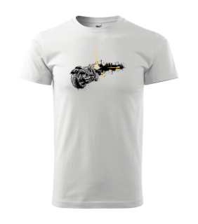 Pánske tričko s moto motívom 114 Cafe racer