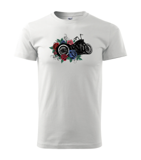 Pánske tričko s moto motívom 127 Cafe racer