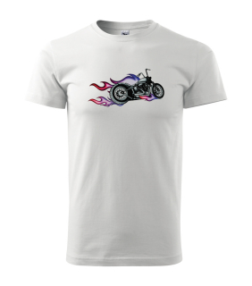 Pánske tričko s moto motívom 154 cafe racer