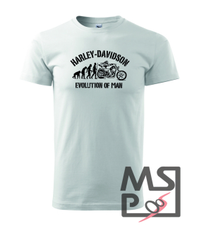 Pánske tričko s moto motívom 187 Harley evolution