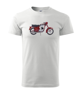 Pánske tričko s moto motívom Jawa