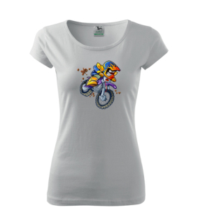 Dámske tričko s moto motívom 64 Cross