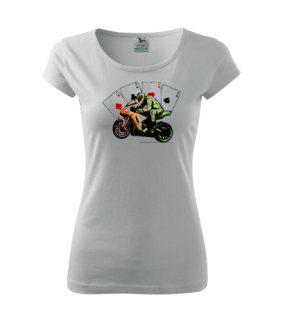 Dámske tričko s moto motívom 142 Racing