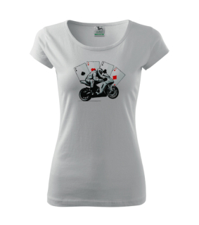 Dámske tričko s moto motívom 143 Racing