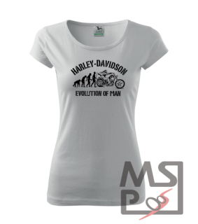 Dámske tričko s moto motívom 187 Harley