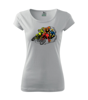 Dámske tričko s moto motívom 202 Cross