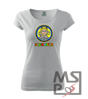 Dámske tričko s moto motívom 204 Rossi