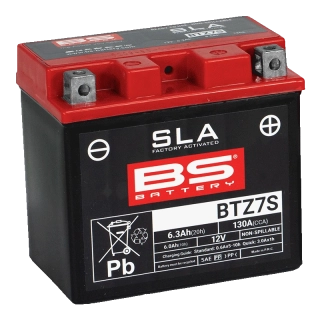BS-BATTERY BTZ7S 12V 6Ah 130A (YTZ7S) 113x70x105mm P+ AGM bezúdržbová motobatéria