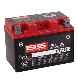 BS-BATTERY BTZ14S 12V 11.2Ah 230A (YTZ14S) 150x88x110mm L+ AGM bezúdržbová motobatéria