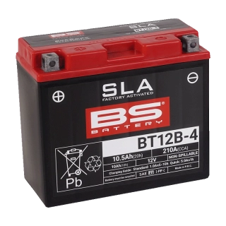 BS-BATTERY BT12B-4 12V 10Ah 210A (YT12B-4) 150x69x130mm L+ AGM bezúdržbová motobatéria