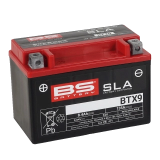 BS-BATTERY BTX9 12V 8Ah 135A (YTX9) 150x87x105mm L+ AGM bezúdržbová motobatéria