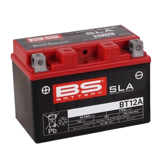 BS-BATTERY BT12A 12V 9.5Ah 175A (YT12A) 150x87x105mm L+ AGM bezúdržbová motobatéria