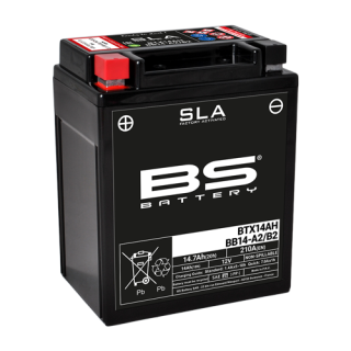 BS-BATTERY V továrni aktivovaný akumulátor BTX14AH (FA) (YTX14AH (FA)) SLA