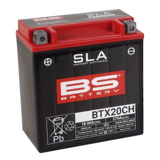 BS-BATTERY BTX20CH 12V 18Ah 270A (YTX20CH) 150x87x161mm L+ AGM bezúdržbová motobatéria