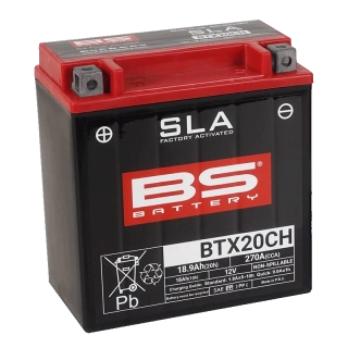 BS-BATTERY BTX20CH 12V 18Ah 270A (YTX20CH) 150x87x161mm L+ AGM bezúdržbová motobatéria