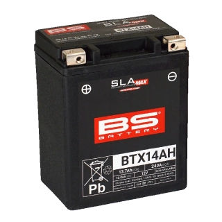 BS-BATTERY BTX14AH 12V 13Ah 240A (YTX14AH) 134x89x164mm L+ AGM bezúdržbová motobatéria