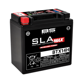 BS-BATTERY V továrni aktivovaný akumulátor BTX14H (FA) (YTX14H (FA)) SLA MAX