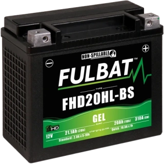 FULBAT FHD20HL-BS 12V 20Ah 310A (YHD20HL-BS) 175x87x155mm P+ GEL bezúdržbová motobatéria