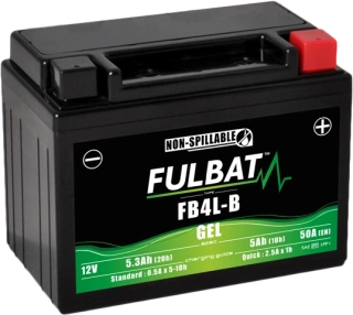 FULBAT FB4L-B 12V 5Ah 50A (YB4L-B) 120x70x92mm P+ GEL bezúdržbová motobatéria