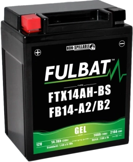 FULBAT FB14-A2 12V 14Ah 175A (12N14-4A, YB14-A2) 135x90x167mm L+ GEL bezúdržbová motobatéria