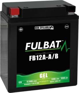 FULBAT FB12A-A/B 12V 12Ah 155A (YB12A-A/B) 134x80x161mm L+ GEL bezúdržbová motobatéria
