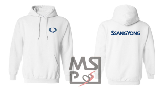 Mikina s motívom SsangYong kapucňová